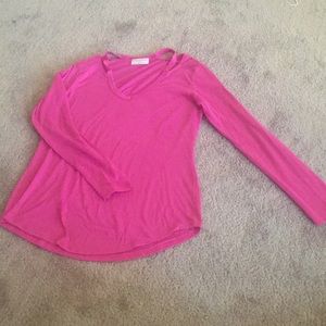 Pink long sleeve shirt